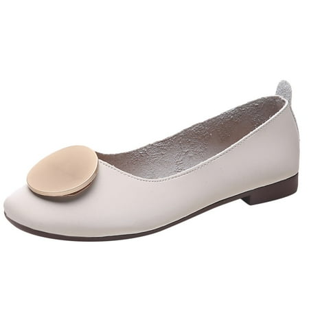 

Wesracia Fashion Women Summer Pumps Square Toe Single Shoes Casual Flat With Sexy Shoes