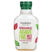 Madhava Natural Sweeteners, Organic Agave Five, Low-Glycemic Sweetener, 16 oz