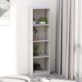 thumbnail image 1 of vidaXL 4-Tier Book Cabinet Concrete Grey 40x24x142 cm Engineered Wood, 1 of 4