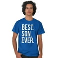 thumbnail image 3 of Best Son Ever Relatives Family Men's Big & Tall Crewneck Graphic Tee Brisco Brands 5X, 3 of 5