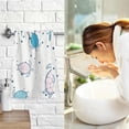 thumbnail image 6 of Coolnut Light Color Turtle Patterned Hand Towels 2 PCS, Cotton Bath Towel for Drying Face Hands Body Decorative Water Absorbent Lightweight Towels for Bathroom Ktichen Travel Gym, 16"x28", 6 of 6