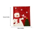thumbnail image 4 of Decoración de Navidad, funda para silla, funda para de comedor, calcomanía de Hotel para el hogar, diseño bonito, accesorios para el Kits de decoración para fiestas Patrón de muñeco de nieve Inteprter HA069924-02, 4 of 6