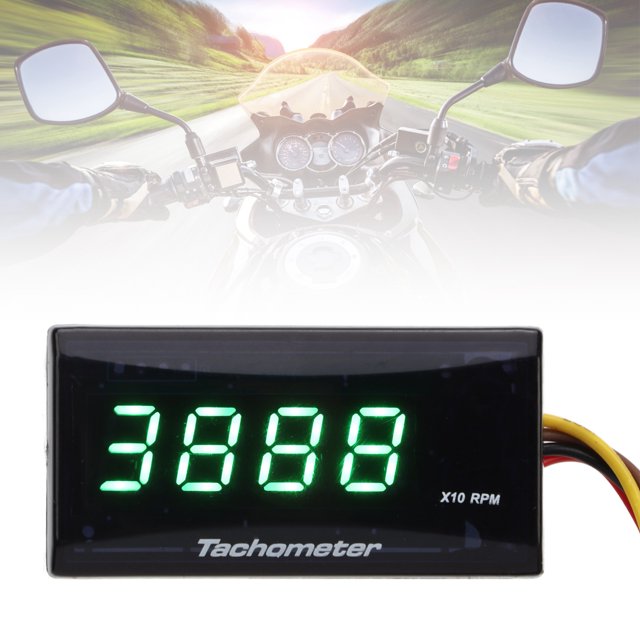 846109 16hp 18hp. Motorcycle Tachometer DC 12V Ultra Thin LCD Waterproof Digital Gauge Meter Backlight For Modification Red Tach Hour Tacho