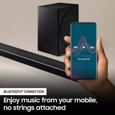 Samsung - 2.0-Channel Soundbar with Built-in Subwoofer and Dolby Audio - Black