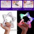thumbnail image 4 of HAHADAXA 2 Pack Light Up Tambourines W/ 10 Metal Jingles, 3 Modes LED Flashing Musical Tambourine Handheld Percussion Instrument Glow Tambourine for Wedding Party Halloween Christmas Music St, 4 of 7