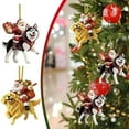 thumbnail image 7 of SLYNSHome Christmas Hanging Decopration Santa Claus & Dog Christmas Tree Ornaments Rustic Xmas Pendant for Winter Home Party Supplies, 7 of 7