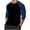Blue, variant on Mens Baseball T-Shirts Colorblock Long Sleeve Raglan Shirt Lightweight Casual Crew Neck Sports Jersey Shirts,XXXL,Gray