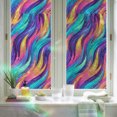 Abstract Gradient Art Window Privacy Film Blue Purple Yellow Ombre ...