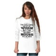 thumbnail image 3 of Early Bird Gets Worm Mouse Cheese Long Sleeve TShirt Men Women Brisco Brands X, 3 of 6