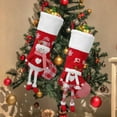 thumbnail image 4 of Bas de Noël Décoratifs, Bas de Rangement Individualisés pour Noël, Sac Brodé Unique, 4 of 7