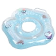 thumbnail image 4 of Anillo de natación para recién nacidos, anillo de natación inflable con delfines ajustable y seguro para recién nacidos y bebés, color azul, 4 of 14