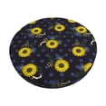 thumbnail image 6 of Uemuo Sunflowers Pattern Round Bar Stool Seat Covers Washable Stool Cushion Slipcover Elastic Bar Chair Covers-, 6 of 7