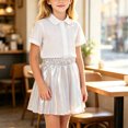thumbnail image 2 of hotojiny Girls Sparkle Skirt Kids Elastic Waist Glitter Sequin Skirts for Birthday Party Dance Outfit(Silver,15-16 Years), 2 of 7