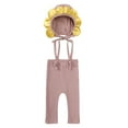 thumbnail image 4 of Unisex-Baby Knit Suspender Pants,Toddler Girls Boys Ribbed Leggings High Waist Leggings Solid Color Tights, 4 of 9