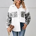 thumbnail image 4 of Women's Fashion Color Lapel Look Slimmer Sleeve Denim Jacket, 4 of 7