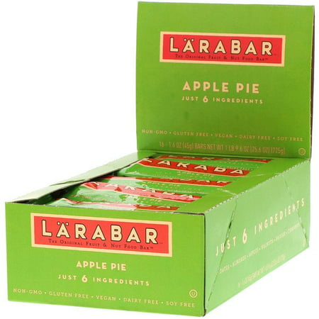 Larabar The Original Fruit & Nut Food Bar Apple Pie 16 Bars 1.6 oz (45 g) Each Pack of 4