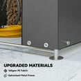 thumbnail image 4 of Outsunny 6' x 4' Portable Shed, Waterproof Bike Tent, Dark Grey, 4 of 10