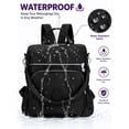 thumbnail image 4 of Gustave Backpack Purse for Women Anti-Theft Travel Convertible Backpack Shoulder Bag Nylon Waterproof Casual Daypack Satchel Handbag "Black", 4 of 9