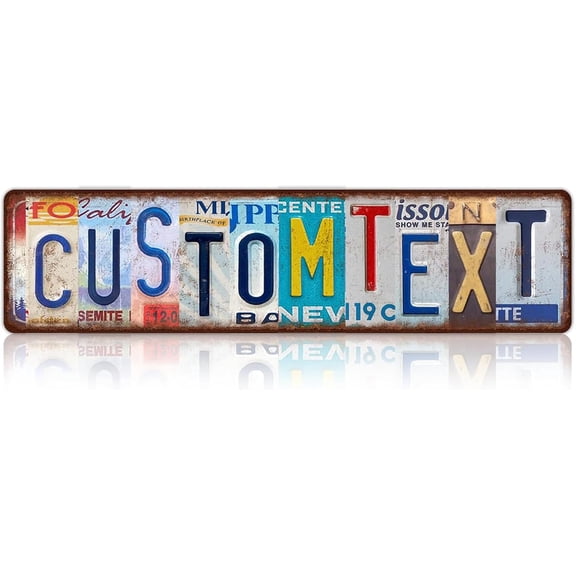 Custom Metal Street Sign Wall Decor, 4 x 16 Inch .040 Aluminum, Fade Resistant