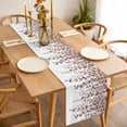 thumbnail image 3 of Brown Eucalyptus Leaves Table Runner - 72 Inch Long, Kitchen Dining Table Runner Dresser Scarves, Spring Leaves Plants Country Farmhouse Decor for Coffee Tables Wedding Party Banquet, 3 of 8
