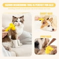 thumbnail image 5 of WarmTown Deshedding Brush Dog Grooming Brush for Effectively Reduces Shedding by up to 95%, Stainless Steel Undercoat Deshedding Tool with One-Click Removal Button for Dogs and Cats （Yellow）, 5 of 6