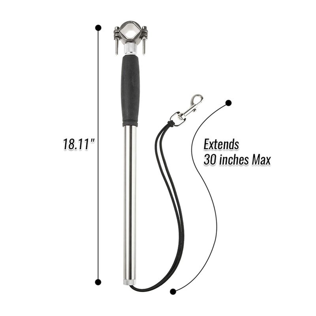 Bicylce Exerciser Leash Attachment Dog Bike Leash for Dog Traction Belt with Spring Stainless Steel Traction Rope