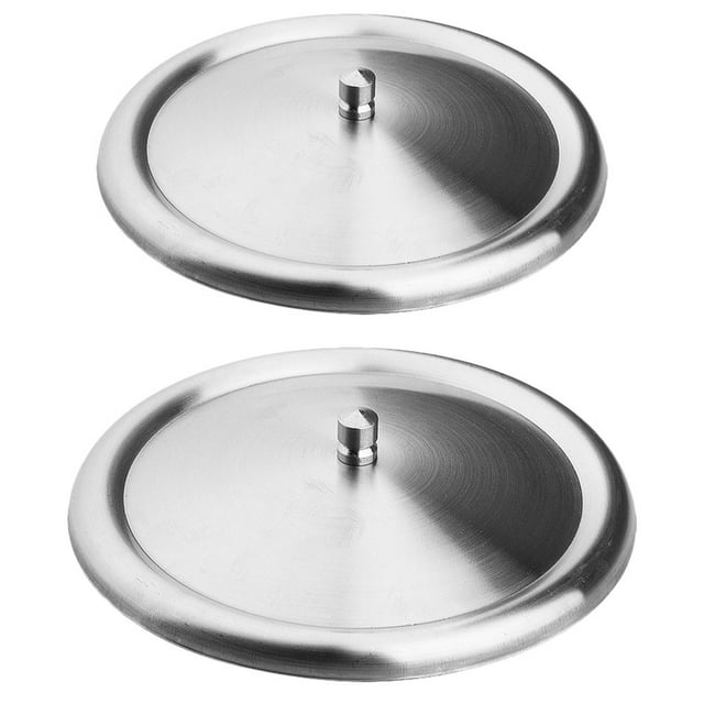 Miangastore 2 Pcs Couvercles de Remplacement en Acier Inoxydable pour Gobelet Couvercles de Tasse en Acier Inoxydable