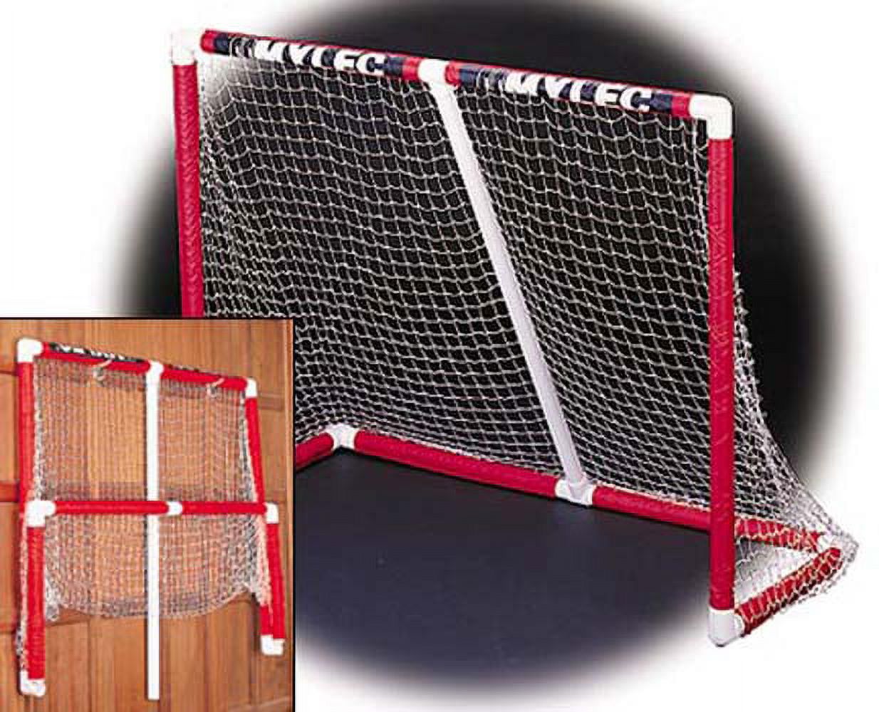 Mylec Easy Assemble Junior PVC Hockey Goal for Indoor + Outdoor - 54"W x 44"H x 24"D - 15 Pounds - Light + Portable - image 2 of 3