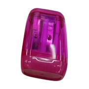 Mouliraty 2PCS Colorful Portable Dual Hole Hand Held Pencil Sharpener with Lid for Kids and Adults, Purple