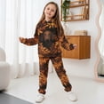 thumbnail image 3 of Uorisanigo Girls Boys 2 Pack Outfits Sweatsuit Oversized Kids Dachshund Maple Leaf Pullover Hoodies and Athletic Cargo Jogger Sweatpants Set for Fall Winter Spring Outfits, 3 of 7