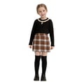 thumbnail image 2 of XXWXYD Kids Girls Plaid Skirt A-Line Wool Mini Liner Cute Elastic High Waisted School Unifor𝗆 Skort Tartan Pleated Fall Winter, 2 of 5