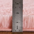thumbnail image 5 of CAROMIO Runner Rug 2 x 8 Ft Fluffy Faux Fur Rugs Super Soft Plush Carpet Non Slip Shaggy Living Room Floorcover Fuzzy，Tie Dyed Pale Pink, 5 of 5