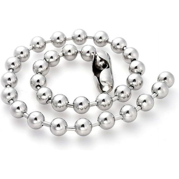 1Pcs 304 Stainless Steel Ball Chain Necklaces Minimalist Chain Necklace Choker