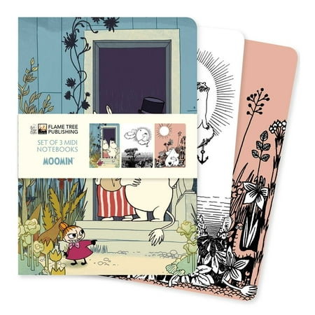 MIDI Notebook Collections Moomin Set of 3 MIDI Notebooks (Hardcover)
