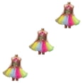 thumbnail image 1 of Qarigey Lentejuelas Ballet Dance Dress Niños Niñas Mesh Tulle Tutu Disfraces Dancewear Shiny Garments Wristband School 140cm Type1 NO1, 1 of 6