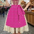 thumbnail image 3 of Lenago Dresses For Women Oktoberfest Costumes Multiple Color Schemes Square Collar Short Sleeves Dirndl Dresses German Dresses For Festival Bavarian Costume Beer Carnival Women Party Dresses 2025, 3 of 9