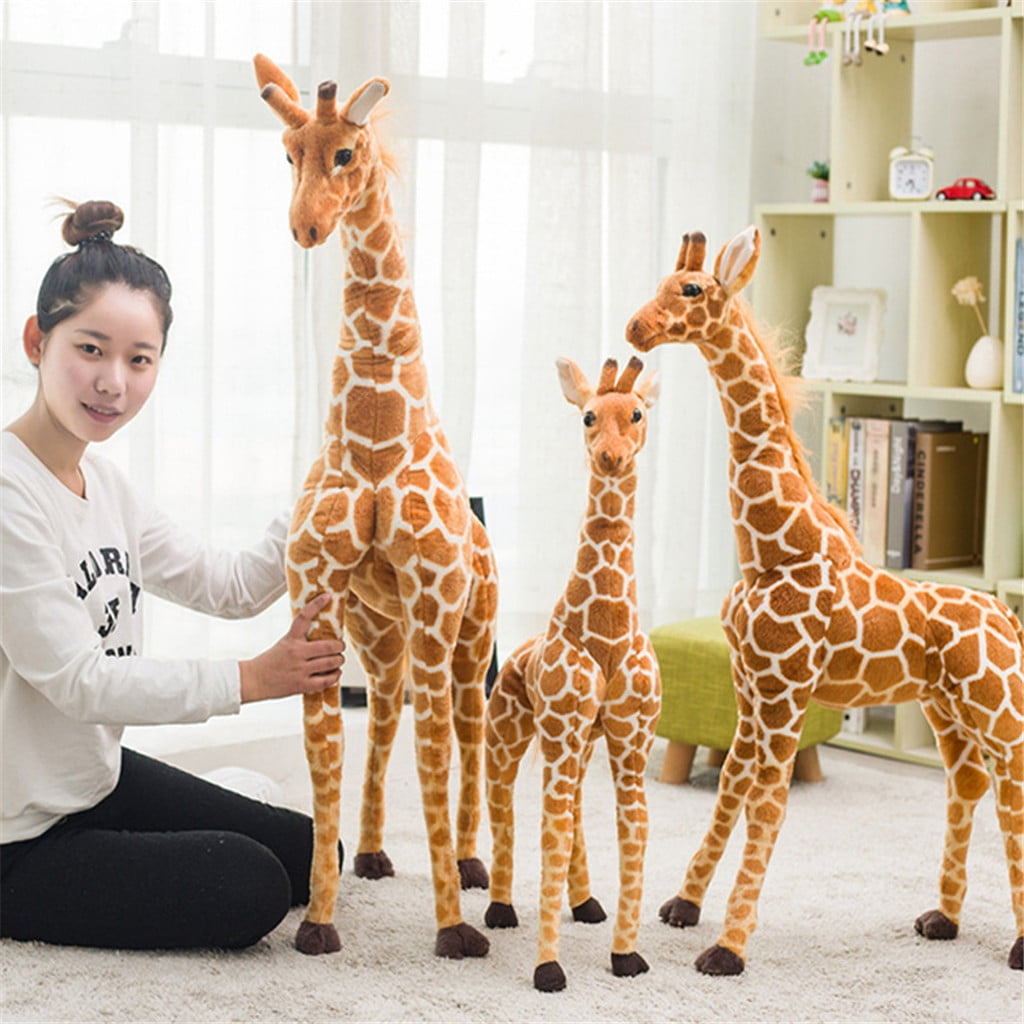 80CM Big Plush Giraffe Toy Doll Giant Large Stuffed Animal Soft Doll Kids Gifts