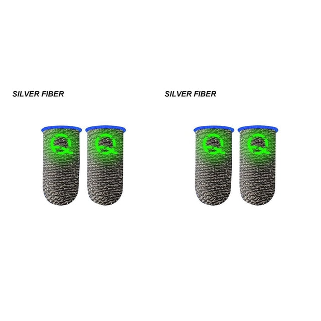Seitruly 2 uds. Funda para el dedo para juegos, puntas de los dedos luminosas transpirables para PUBG, juegos móviles, pantalla táctil, funda para Type6 NO6
