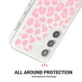 thumbnail image 5 of Feishell Case For Samsung S22 Cute Leopard Print Pattern Soft TPU Rubber Bumper Shockproof Anti-Scratch Slim Phone Cover Support Wireless Charging For Samsung Galaxy S22, Pink, 5 of 8