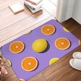 thumbnail image 5 of Bingfone Yellow Lemon And Orange Door Mat 16"X24" Front Entrance Non-Slip Low Profile Washable For Entryway, 5 of 9