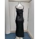 thumbnail image 5 of Vestido de satén sexy y elegante con abertura y escote bajo, 5 of 7
