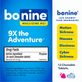thumbnail image 3 of Bonine Motion Sickness and Nausea Relief Travel Pack, Raspberry Chewable Tablets, 12 Count, 3 of 10