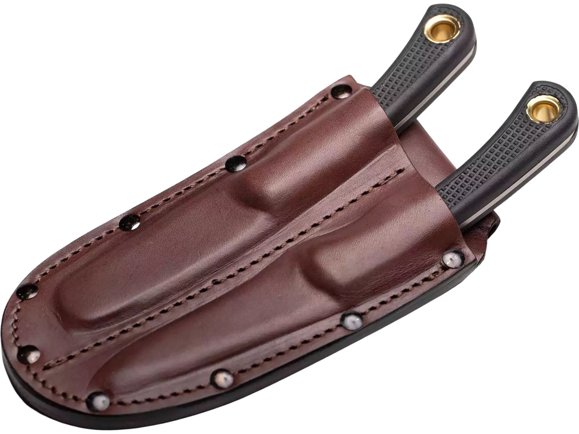 Knives of Alaska Muskrat/Cub Bear D2 Steel Fixed Blade Knife Combo, 2.25in/2.75in, D2 Steel Blades, Black Suregrip Handle