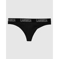 thumbnail image 4 of Culotte String avec Logo en Noir Smoking, 4 of 5