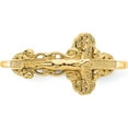 thumbnail image 4 of 10K Yellow Gold Diamond-Cut Crucifix Ring (Size 7) Made In United States 10c2113, 4 of 5