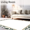 thumbnail image 2 of ODIKA 4'x6' Machine Washable Non-Slip Area Rug, Christmas Tree Damask with Traditional Holiday Flourishes High Traffic Rug, Green, 611573, 2 of 7