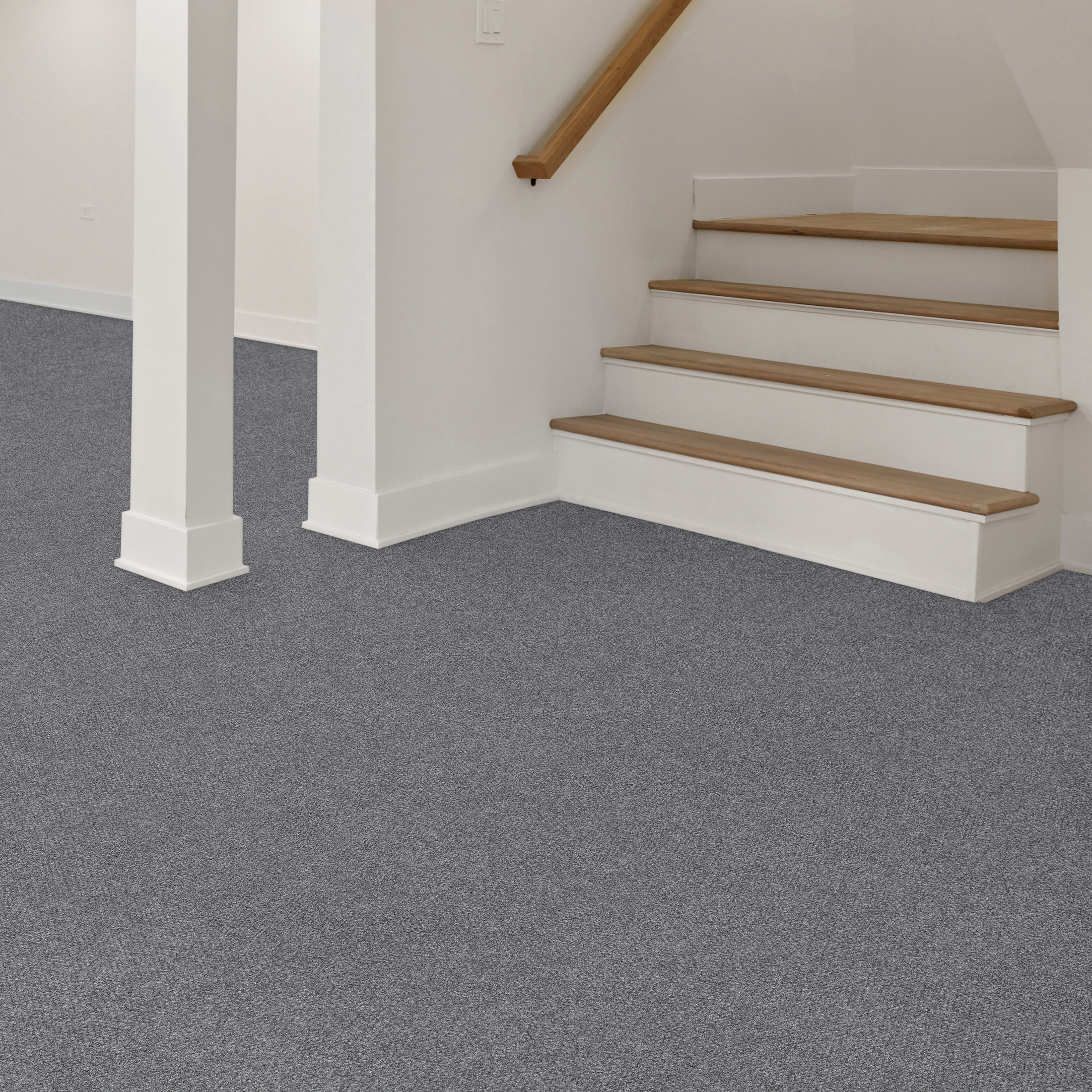 Rocket Hobnail Grey Residential 24 in. x 24 in. Peel and Stick Carpet Tile Square 48 Sq. ft. 12 Tiles Per Box