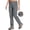 Grey, variant on Hiking Pants Women Lightweight Casual Pants for Summer Elastic Waist Work Cargo Pants Quick Drying