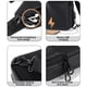 thumbnail image 3 of Mochila bandolera pequeña negra tipo bandolera para hombre y mujer, ligera, con una sola correa, para senderismo, ciclismo, viajes, 3 of 7