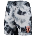 thumbnail image 2 of Men's New Era Black San Francisco Giants Team Dye Shorts, 2 of 3